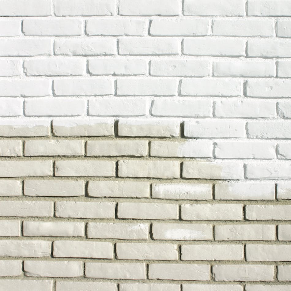A close-up of Creative Mines Craft Paint Grade Brick in the color Loft.